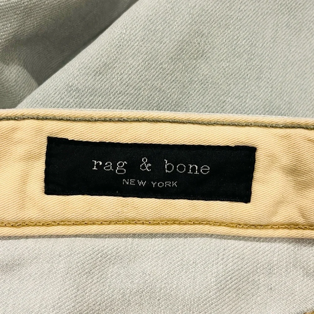 Rag & Bone Slouch Tapered In Dalton Light Blue Jeans Button Fly Belt Loops 30
